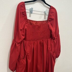 Exlura Women’s Square Neck Flowy Dress